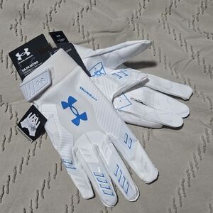 Under Armour F9 Nitro Glue Grip Football Gloves Limited Edition Mens Large White
